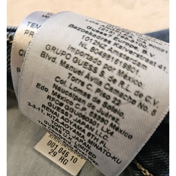 Guess Mid Rise Skinny Melanie Fit Jeans Blue Stretch Size 29 - Picture 13 of 13